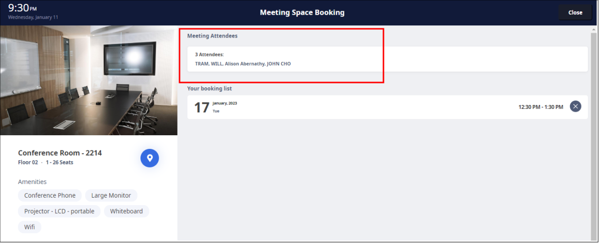 Workplace See Meeting Attendees