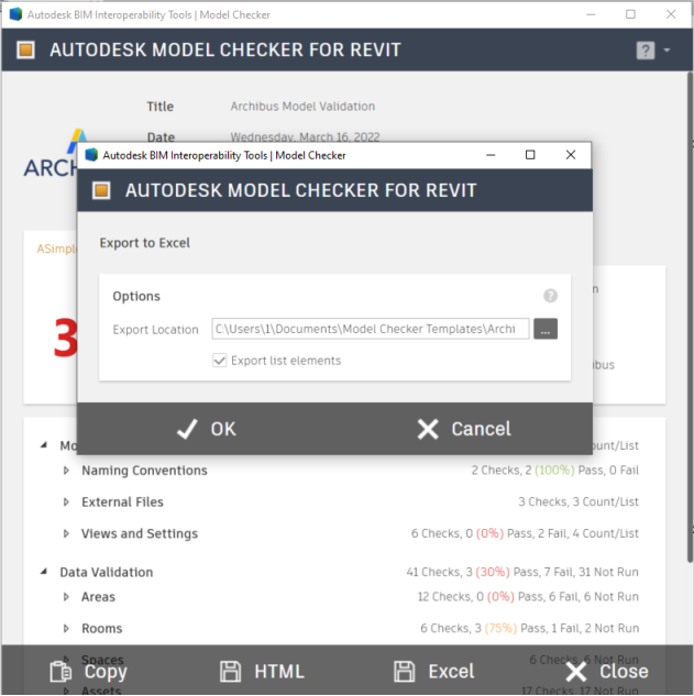Autodesk Model Checker for Revit