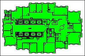 drawing showing the extent of the external gross area