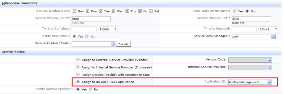 picture of SLA response parameters tab