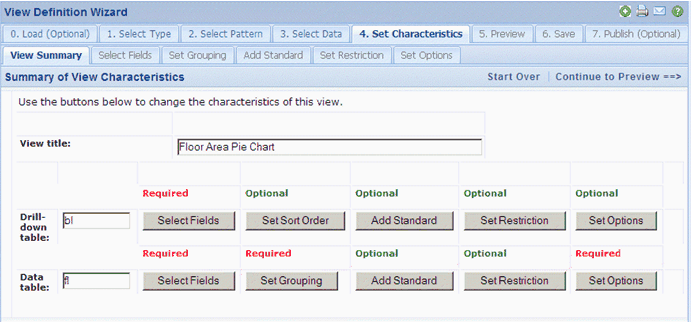 screen shot showing a view that represents two tables