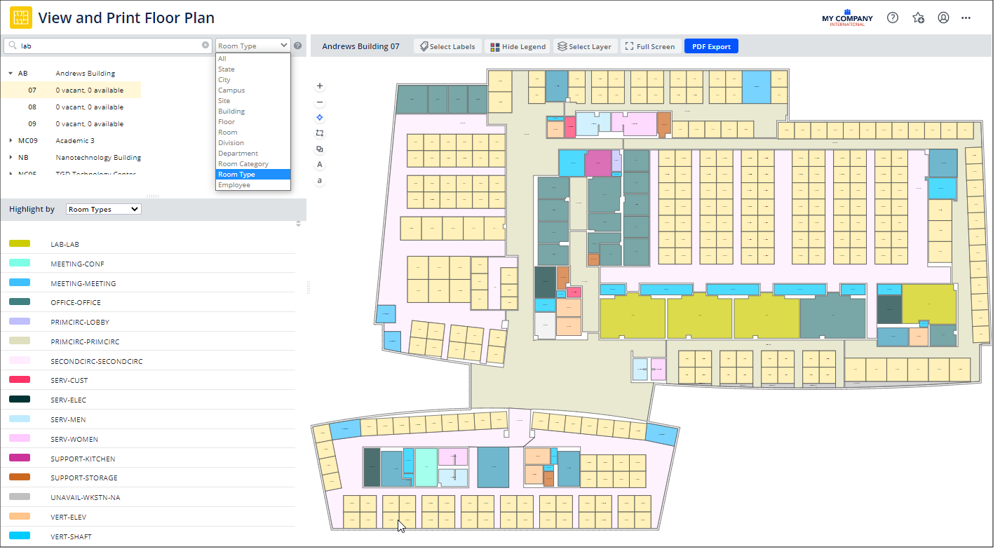 View and Print Floor Plan