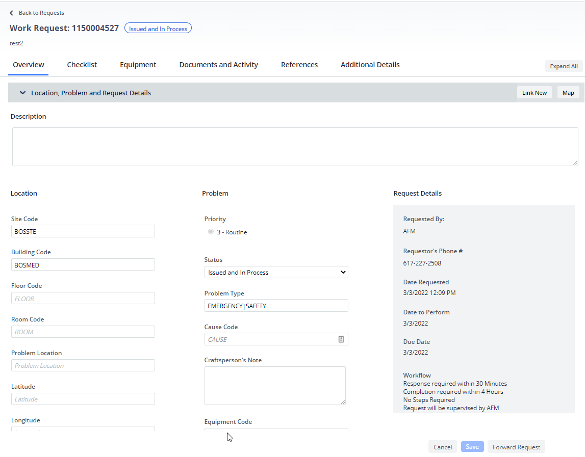 Explore the Work Request Form
