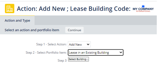 Enter Basic Lease Information